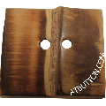 Natural Square Bamboo Button Style#341